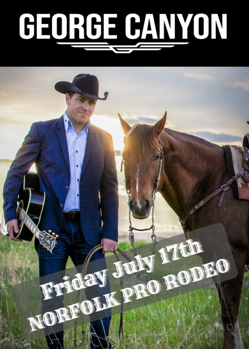 George Canyon at the Norfolk Pro Rodeo